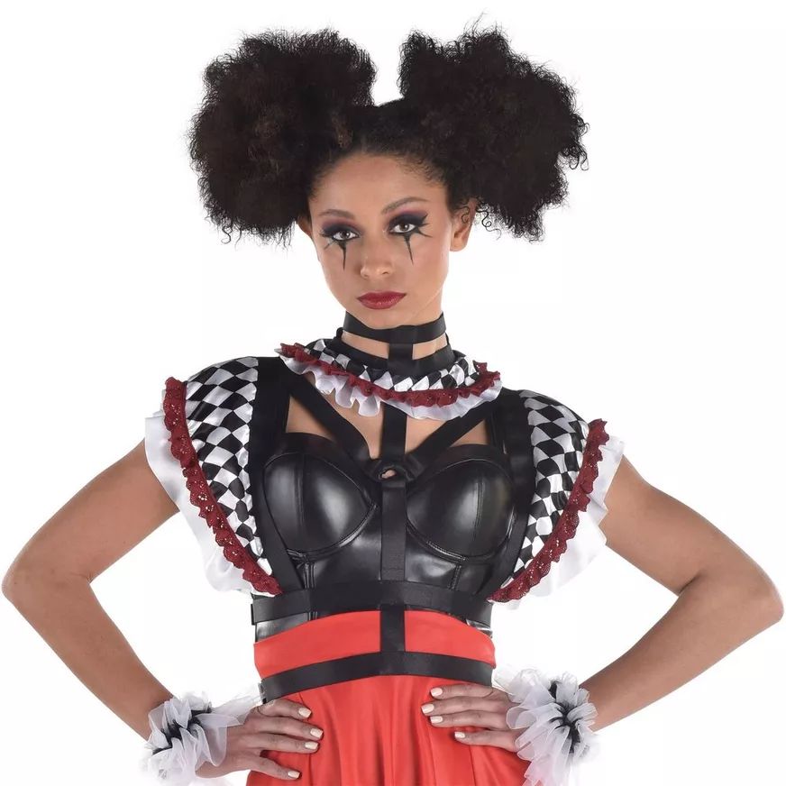 Twisted Circus Harness with Ruffle Detail - Halloween Costume Accessory