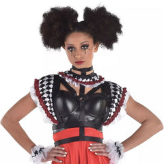 Twisted Circus Harness with Ruffle Detail - Halloween Costume Accessory
