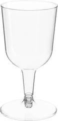 Clear Plastic Wine Glasses, 5.5 oz, 32-Pack ‚Äì Perfect for Parties!
