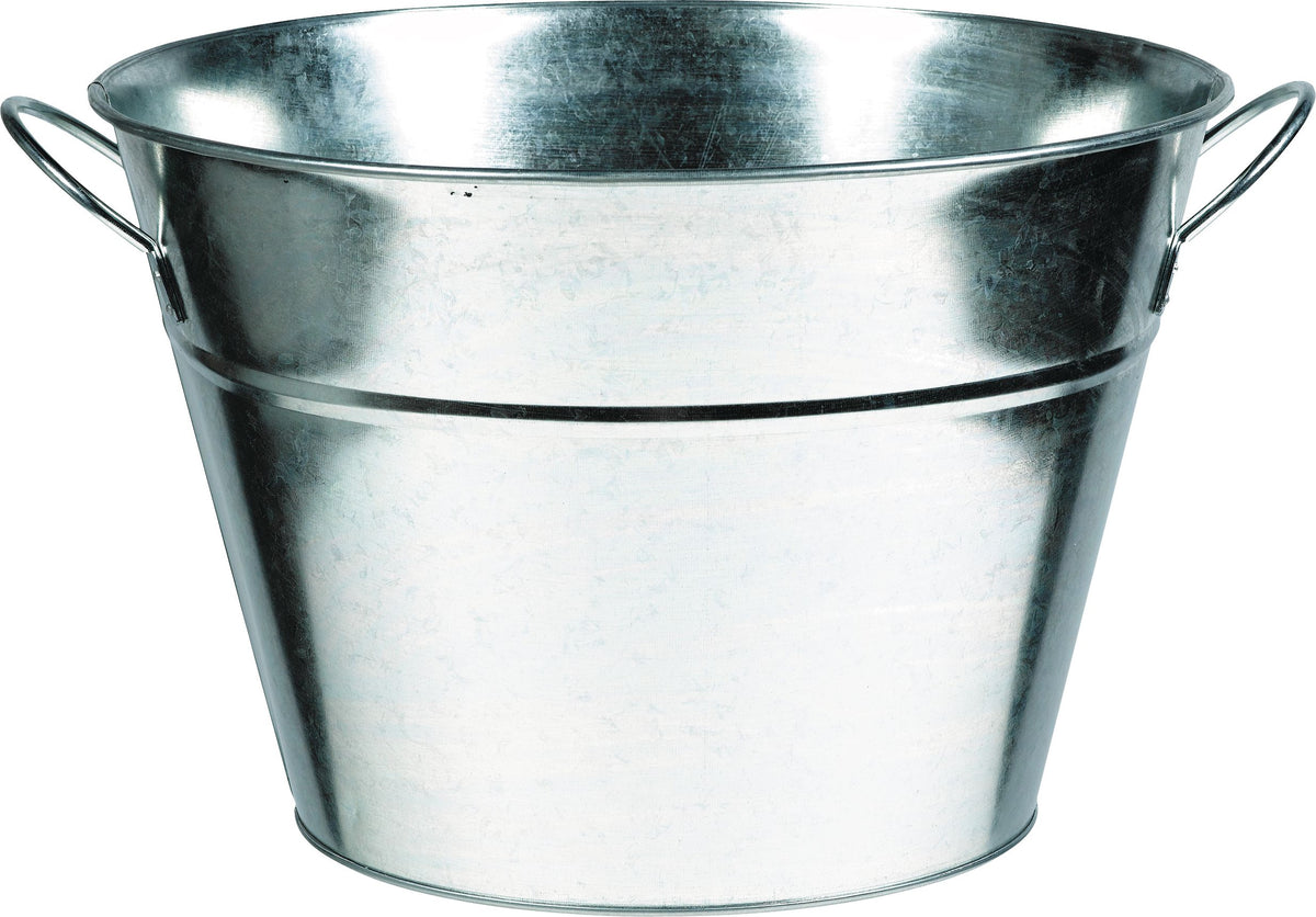 Silver Metal Party Tub for Chilling Beverages
