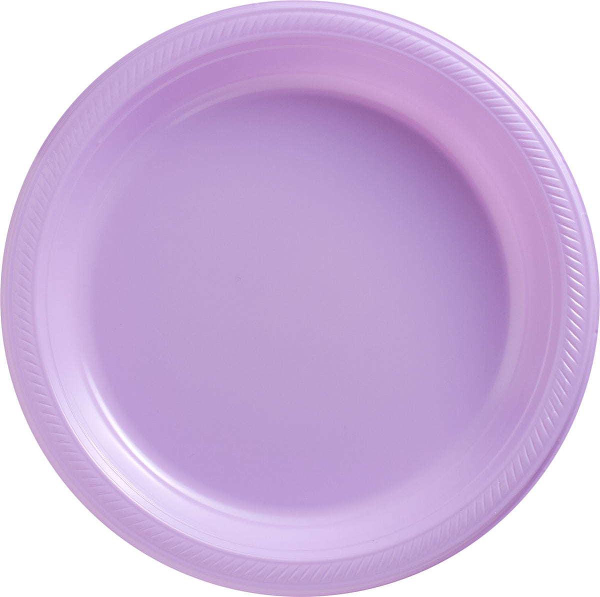 Lavender Round Plastic Dinner Plates - 10.25" (50 Pack)