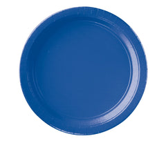 Royal Blue Big Party Pack Plastic Dinner Plates, 10.25-Inch, 50-Pack