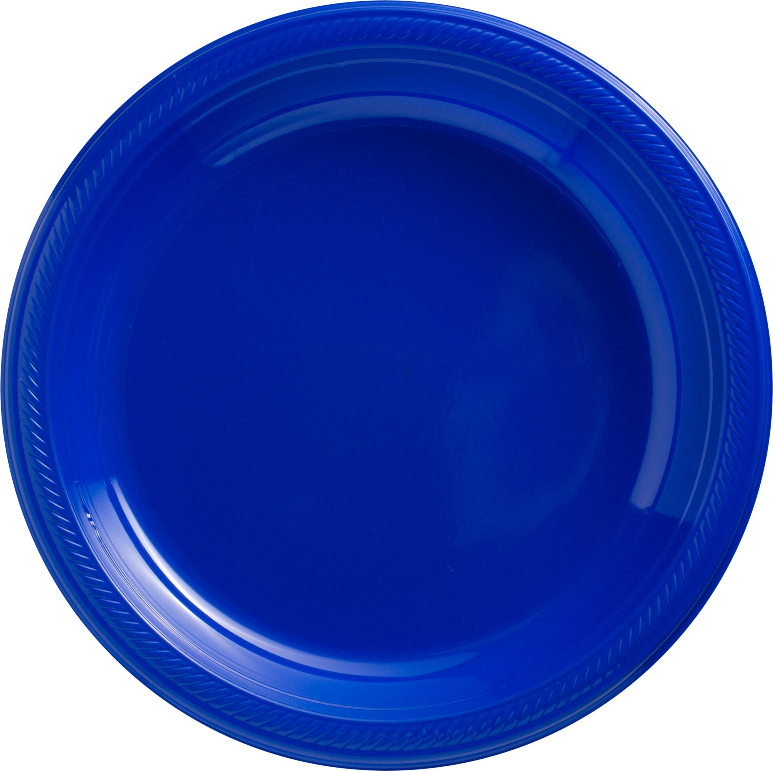 Royal Blue Big Party Pack Plastic Dinner Plates, 10.25-Inch, 50-Pack
