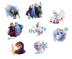 Disney Frozen 2 Temporary Tattoo Pack ‚Äì Anna, Elsa & Olaf Party Favors