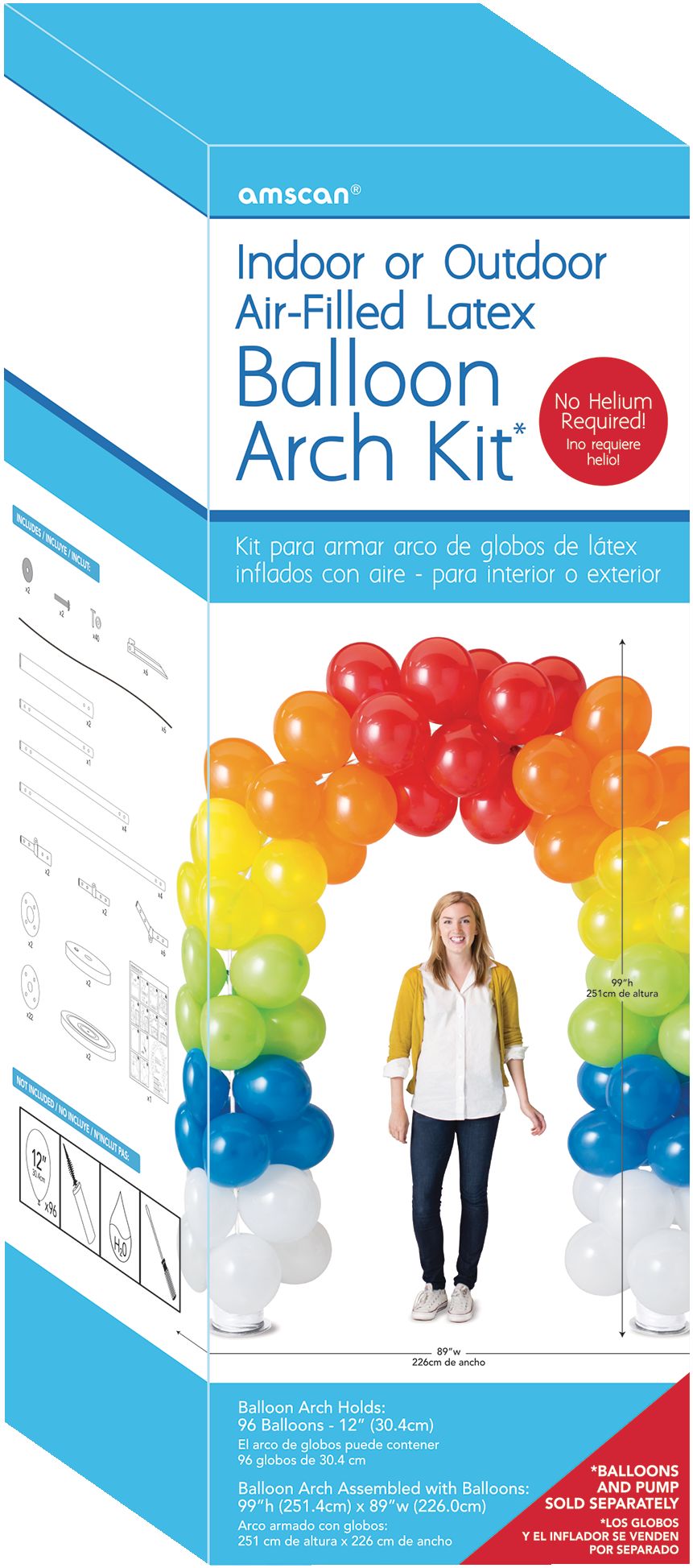 8-Foot Balloon Arch Kit - Stand for Weddings, Birthdays, and Celebrations