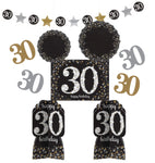 Sparkling 30th Birthday Celebration Room Decorating Kit