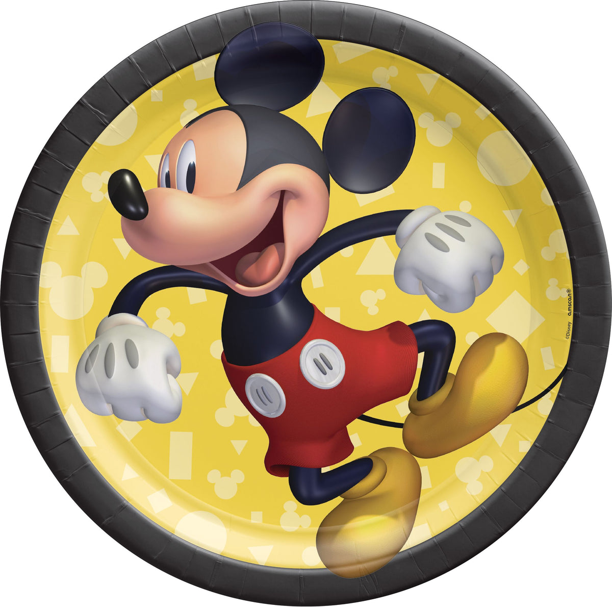 Disney Mickey Mouse Forever 7" Round Paper Plates - 8 Pack