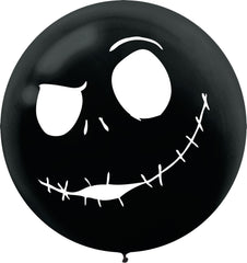Disney The Nightmare Before Christmas Jack Skellington Latex Balloons, 24-Inch, 2-Pack