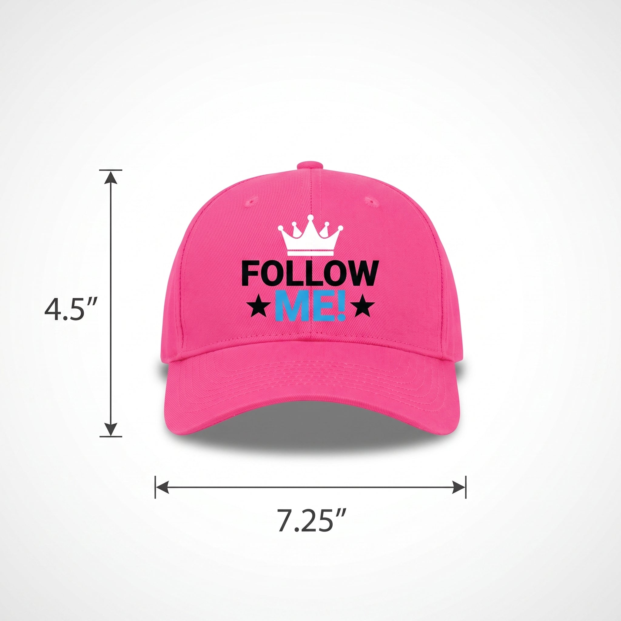 Internet Famous "Follow Me!" Pink Baseball Hat for Kids