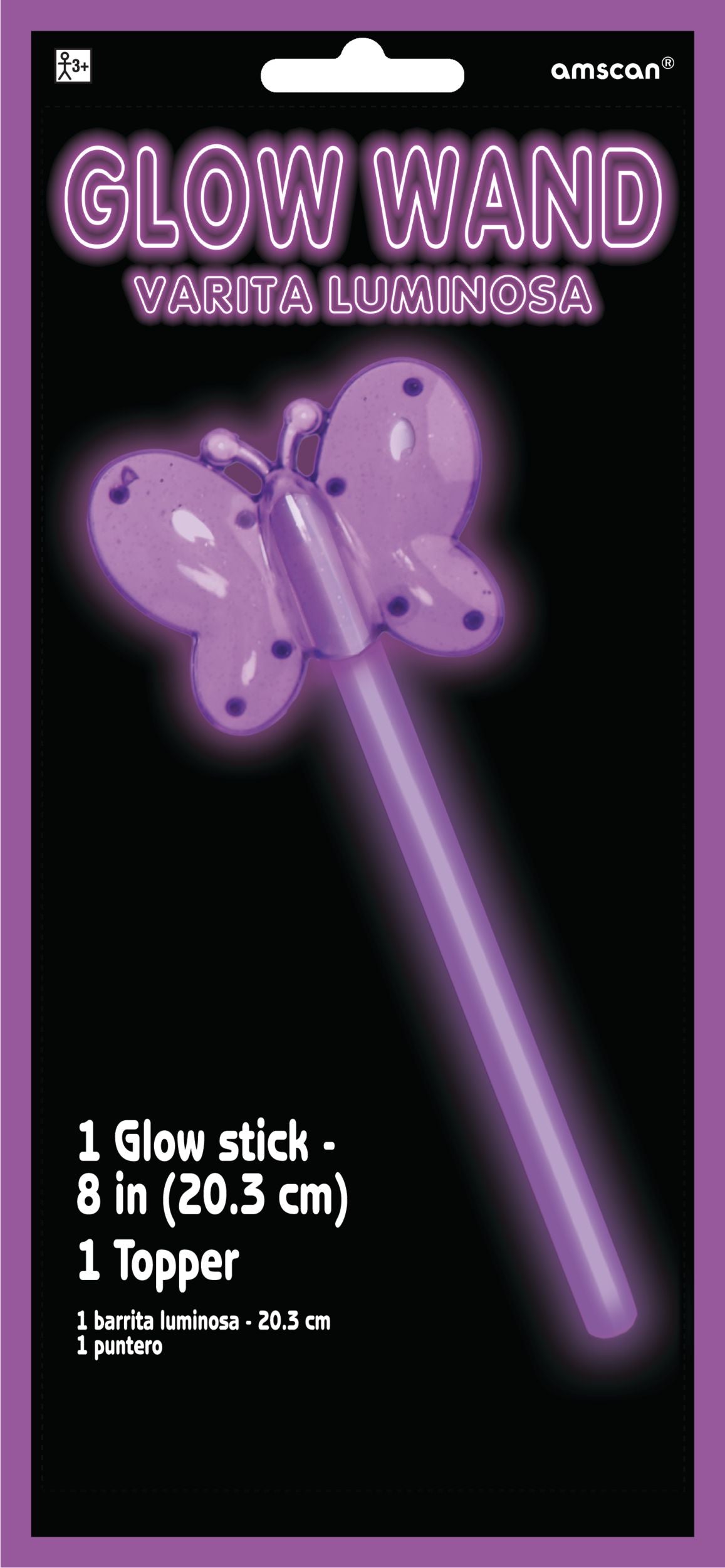 Purple Butterfly Glow Wand for Nighttime Fun