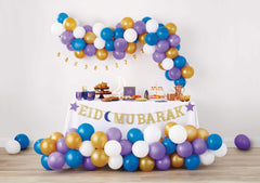 "Eid Mubarak" Glittering Standing Block Sign Table Decoration