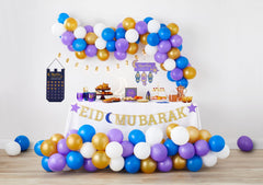 "Eid Mubarak" Glittering Standing Block Sign Table Decoration