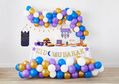 "Eid Mubarak" Glittering Standing Block Sign Table Decoration