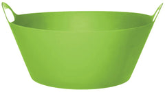 Caribbean Blue Round Plastic Party Tub with Handles ‚Äì 30L Capacity