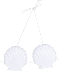 Adult Hula Skirt Kit with Shell Bikini & Floral Accessories
