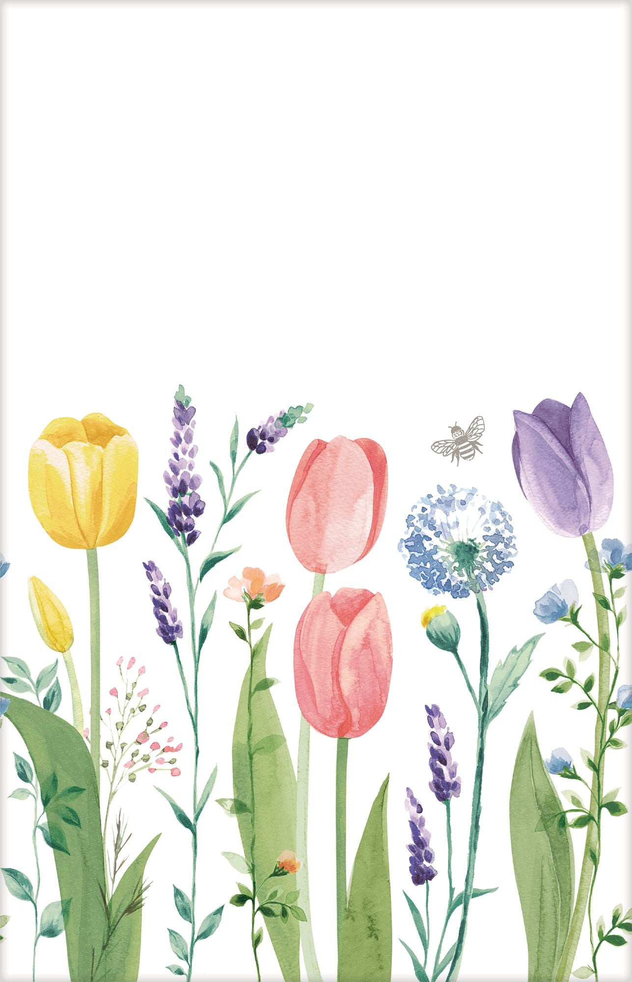 Spring Tulip Garden Plastic Table Cover, 54" x 102"