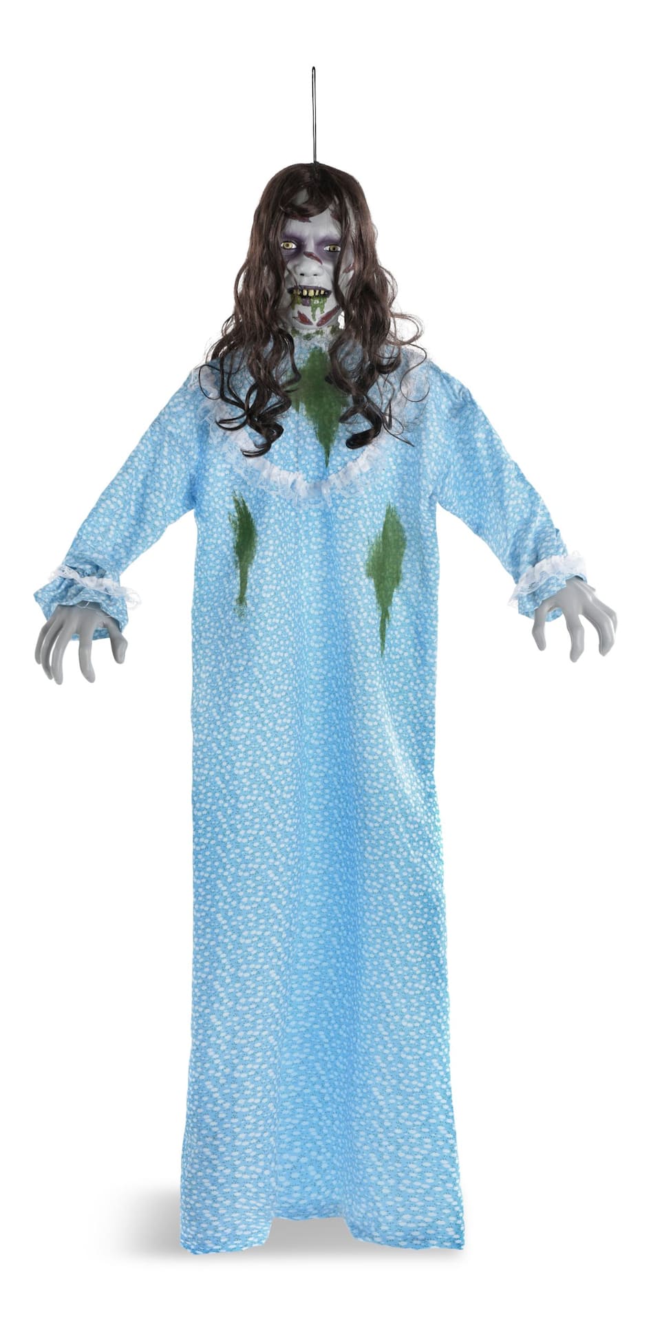 5-Foot Hanging Exorcist Prop with Blue Dress