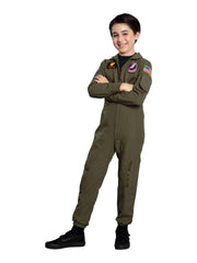 Top Gun Maverick Child Costume - Flight Suit for Halloween