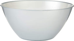 Elegant Silver 2-Quart Plastic Serving Bowl