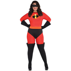 Plus Size Mrs. Incredible Costume - Women's Halloween Superhero Outfit