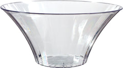 Clear Flared Plastic Bowl - Large, 70 oz