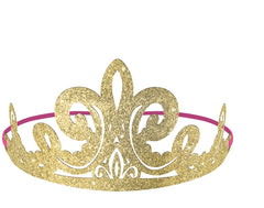 Glittering Disney Princess Tiaras for Kids Birthday Parties, 8-Pack