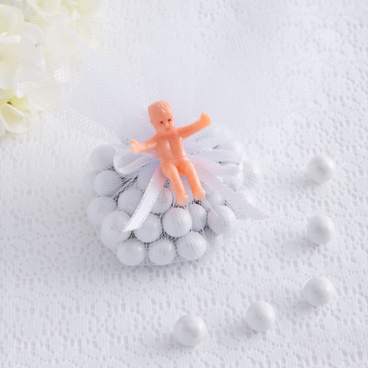 Mini Plastic Baby Shower Favor Charms, 12-Pack
