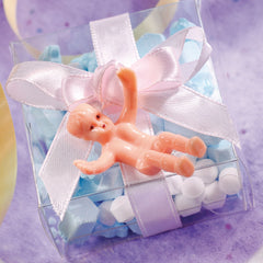 Mini Plastic Baby Shower Favor Charms, 12-Pack