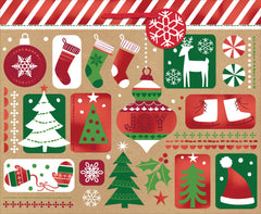 Festive Fun XL Christmas Kraft Gift Bag