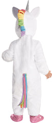 Infant Unicorn Halloween Costume ‚Äì Pink & White Jumpsuit with Hood