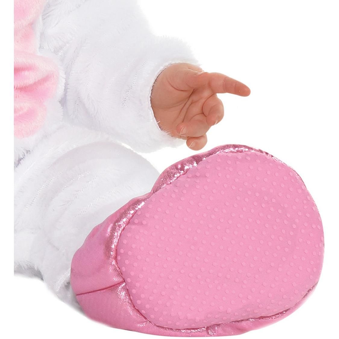 Infant Unicorn Halloween Costume ‚Äì Pink & White Jumpsuit with Hood