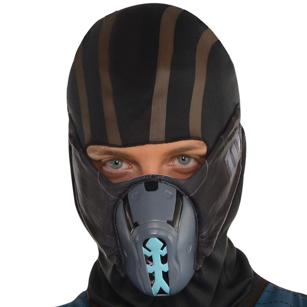 Men's Sub-Zero Mortal Kombat Costume with Mask & Armor - Halloween Edition