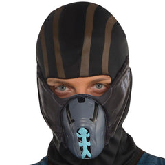 Men's Sub-Zero Mortal Kombat Costume with Mask & Armor - Halloween Edition