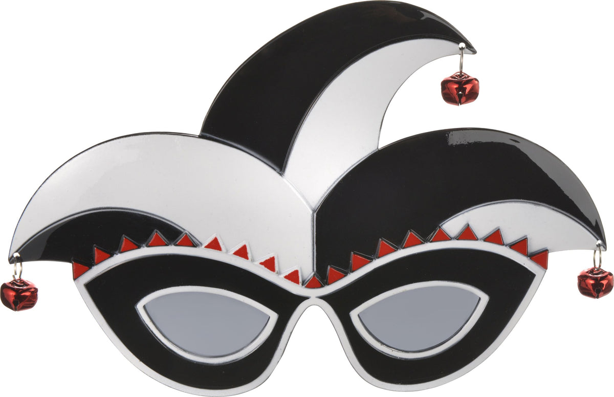 Jester Fun Shades - Red, Black & White Harlequin Glasses