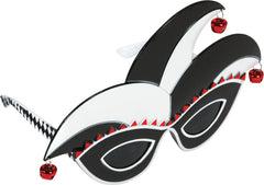 Jester Fun Shades - Red, Black & White Harlequin Glasses