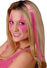 Bright Pink Hair Extension - Bold Team Spirit Accessory