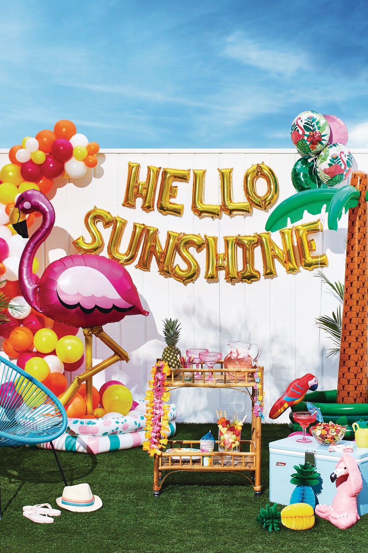 Jumbo Inflatable Palm Tree Decoration - 6 ft