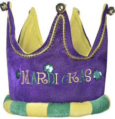 Plus Mardi Gras Jester Crown with Jingle Bells