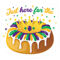 Masquerade Black King Cake Wall Cutout