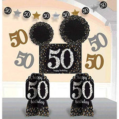 Sparkling Celebration 50th Birthday Room Decor Kit