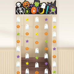 Hallo Friends Halloween Door Curtain