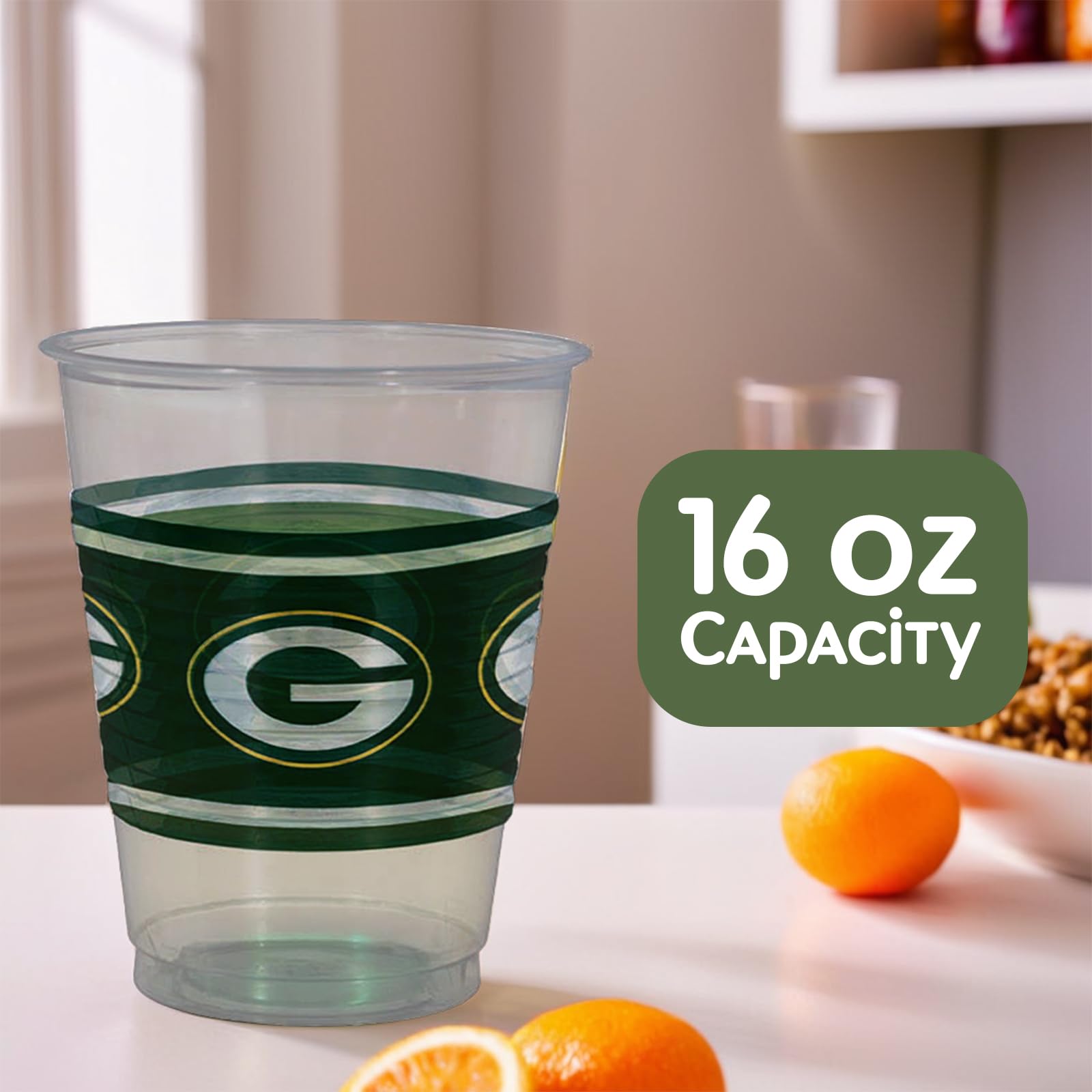 Green Bay Packers 16oz Printed Plastic Cup