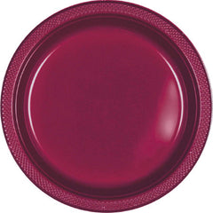 Berry 7" Round Plastic Plates - 20 Count