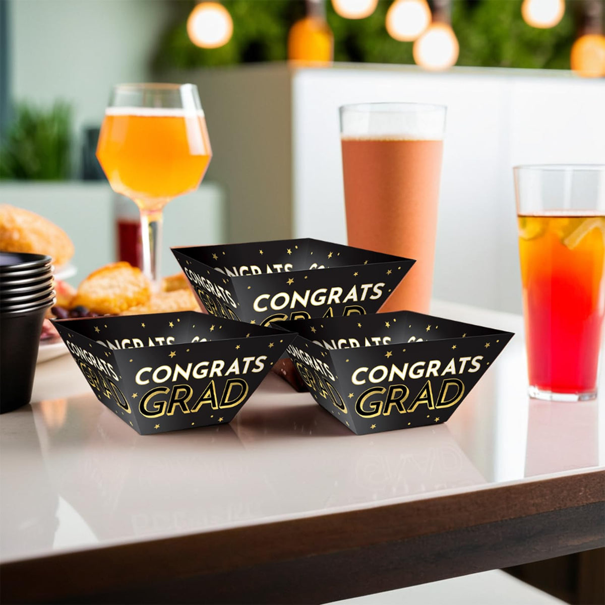Large Square Graduation Party Bowls