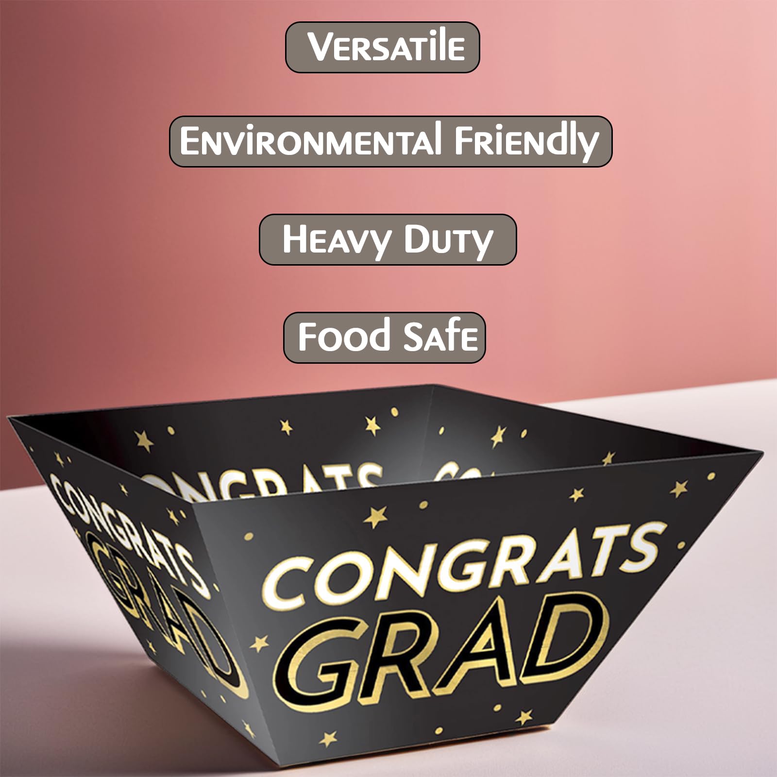 Large Square Graduation Party Bowls