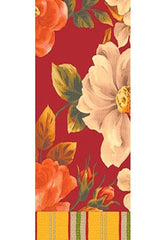 Classic Floral Red Guest Towels - 16 Pack