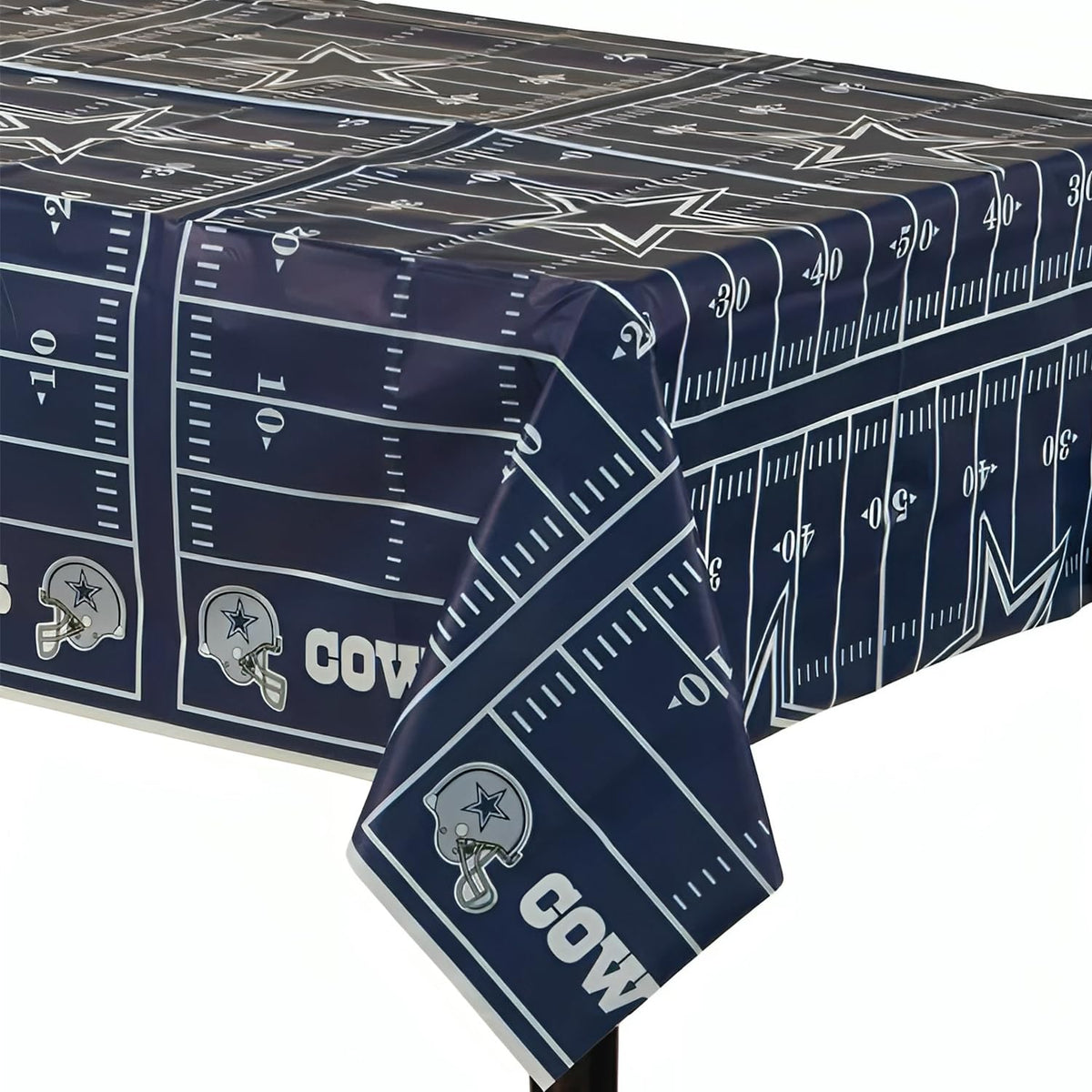 Dallas Cowboys All-Over Print Plastic Table Cover