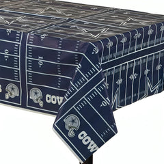 Dallas Cowboys All-Over Print Plastic Table Cover