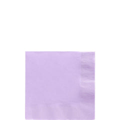 Lavender Solid Color Beverage Napkins