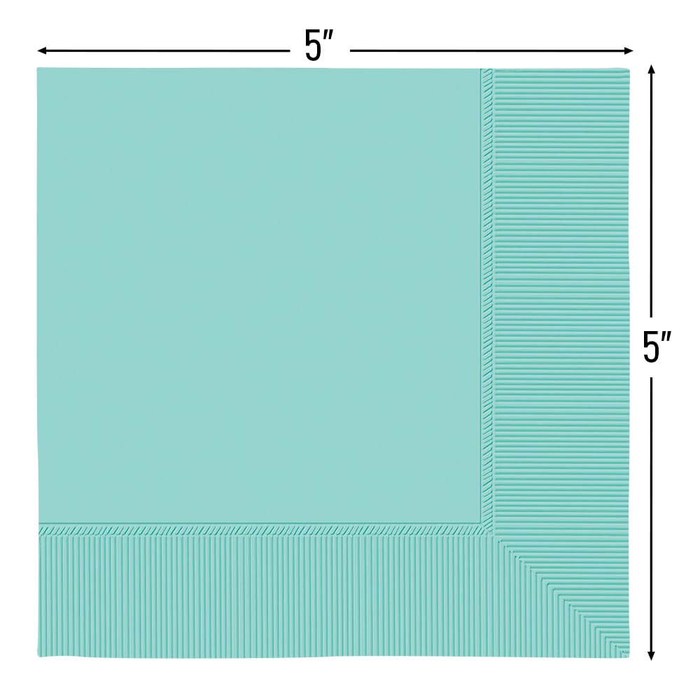 Robin's Egg Blue Beverage Napkins